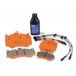 EBC Orange kit PLK1448R - Комплект накладки, маркучи, спирачна течност