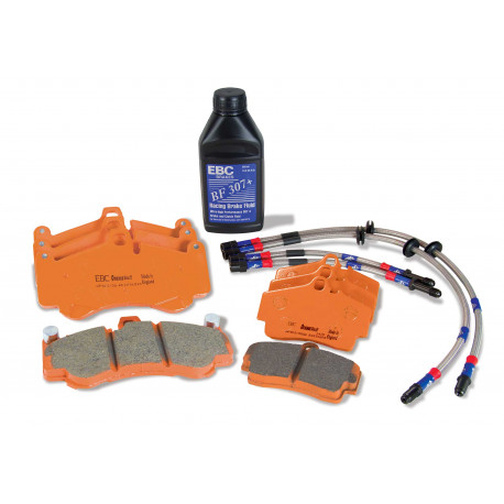 Спирачни дискове и накладки EBC EBC Orange kit PLK1877R - Комплект накладки, маркучи, спирачна течност | race-shop.bg