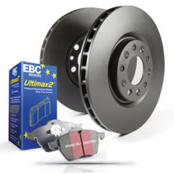 Преден комплект EBC PDKF1427 - Спирачни дискове Premium OE + накладки Ultimax OE
