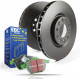 Спирачни дискове и накладки EBC Преден комплект EBC PD01KF821 - Спирачни дискове Premium OE + накладки Greenstuff | race-shop.bg