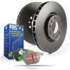 Преден комплект EBC PD01KF1538 - Спирачни дискове Premium OE + накладки Greenstuff