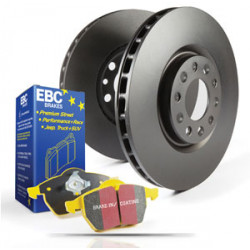 Преден комплект EBC PD03KF051 - Спирачни дискове Premium OE + накладки Yellowstuff