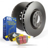 Преден комплект EBC PD03KF469 - Спирачни дискове Premium OE + накладки Yellowstuff 