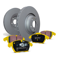 Преден комплект EBC PD03KF585 - Спирачни дискове Premium OE + накладки Yellowstuff