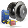 Преден комплект EBC PD18KF027 - Спирачни дискове BSD Grooved + накладки Yellowstuff 