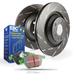 Заден комплет EBC PD06KR089 - Спирачни дискове Ultimax Grooved + накладки Greenstuff