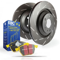 Заден комплет EBC PD08KR093 - Спирачни дискове Ultimax Grooved + накладки Yellowstuff