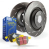 Заден комплет EBC PD08KR257 - Спирачни дискове Ultimax Grooved + накладки Yellowstuff 