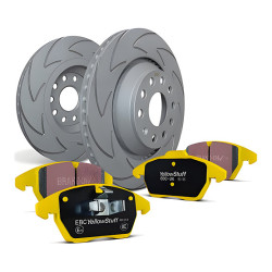 Заден комплект EBC PD18KR052 - Спирачни дискове BSD Grooved + накладки Yellowstuff