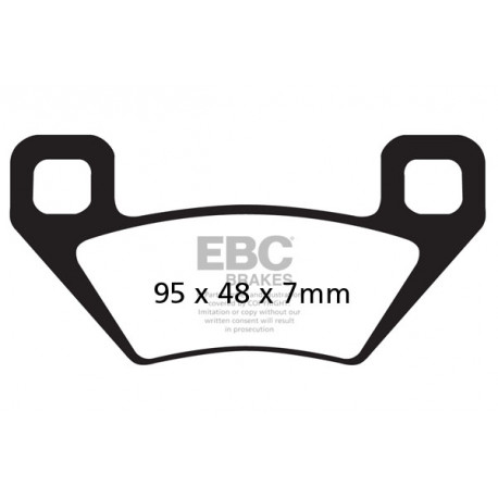 Спирачни дискове EBC Мото EBC Спирачни накладки Organic FA395TT | race-shop.bg