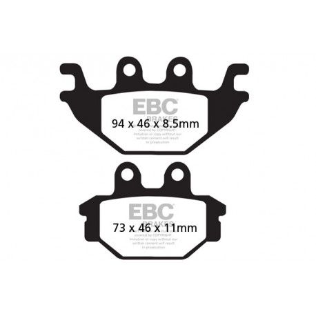 Спирачни дискове EBC Мото EBC Спирачни накладки Organic FA377TT | race-shop.bg