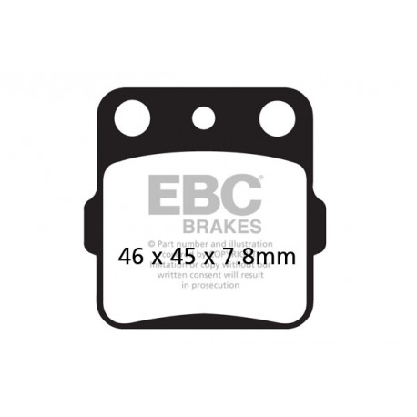 Спирачни дискове EBC Мото EBC Спирачни накладки Organic FA084TT | race-shop.bg
