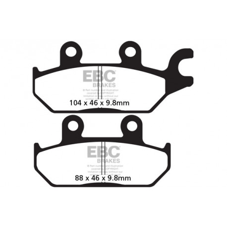 Спирачни дискове EBC Мото EBC Спирачни накладки Carbon TT FA642TT | race-shop.bg