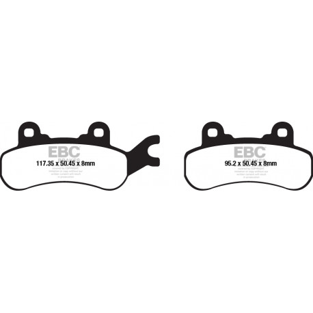 Спирачни дискове EBC Мото EBC Спирачни накладки Organic FA682TT | race-shop.bg