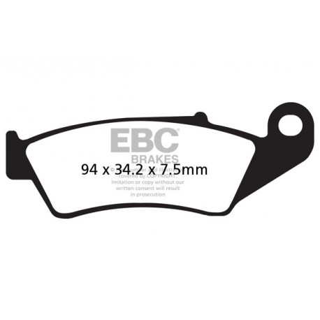 Спирачни дискове EBC Мото EBC Спирачни накладки Organic FA185TT | race-shop.bg