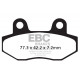 Спирачни дискове EBC Мото EBC Предни Спирачни накладки Organic 805 | race-shop.bg
