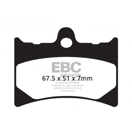 Спирачни дискове EBC Мото EBC Спирачни накладки Organic FA126TT | race-shop.bg