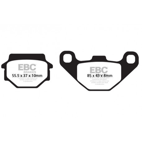 Спирачни дискове EBC Мото EBC Спирачни накладки Organic FA067TT | race-shop.bg