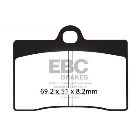 Спирачни дискове EBC Мото EBC Спирачни накладки Organic FA095 | race-shop.bg