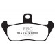 Спирачни дискове EBC Мото EBC Спирачни накладки Organic FA163 | race-shop.bg