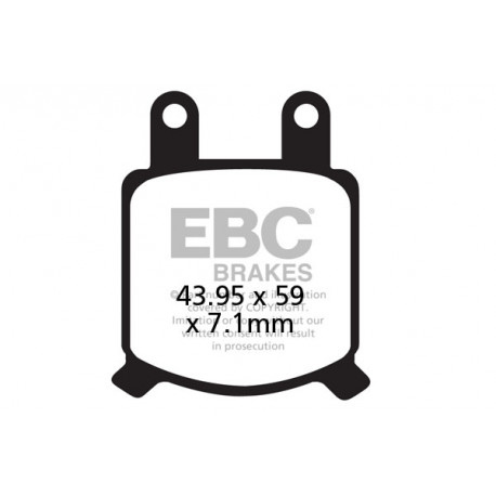 Спирачни дискове EBC Мото EBC Спирачни накладки Organic FA209/2 | race-shop.bg