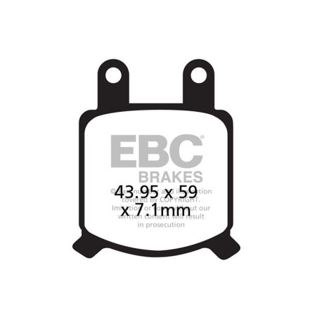 Спирачни дискове EBC Мото EBC Спирачни накладки Organic FA FA076 | race-shop.bg