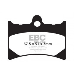 EBC Спирачни накладки Organic FA126
