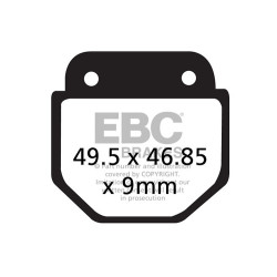 EBC Спирачни накладки Organic FA FA486