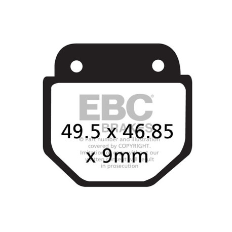 Спирачни дискове EBC Мото EBC Спирачни накладки Organic FA FA486 | race-shop.bg
