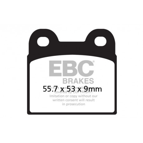 Спирачни дискове EBC Мото EBC Спирачни накладки Organic FA057 | race-shop.bg