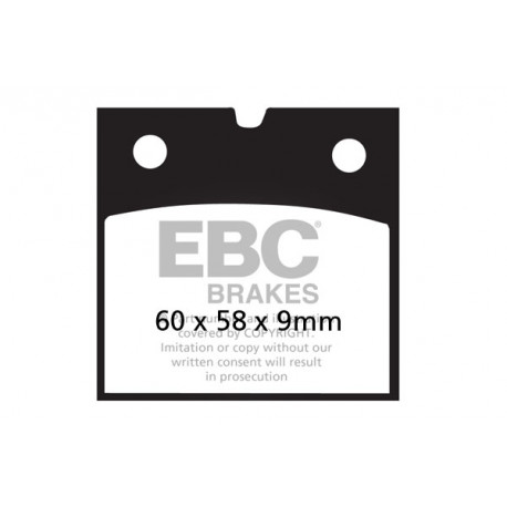 Спирачни дискове EBC Мото EBC Спирачни накладки Organic FA077 | race-shop.bg