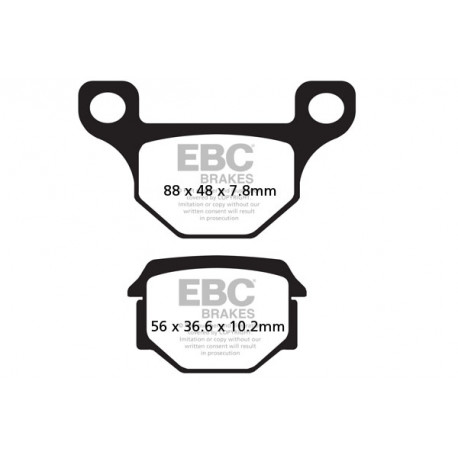 Спирачни дискове EBC Мото EBC Спирачни накладки Organic FA093 | race-shop.bg