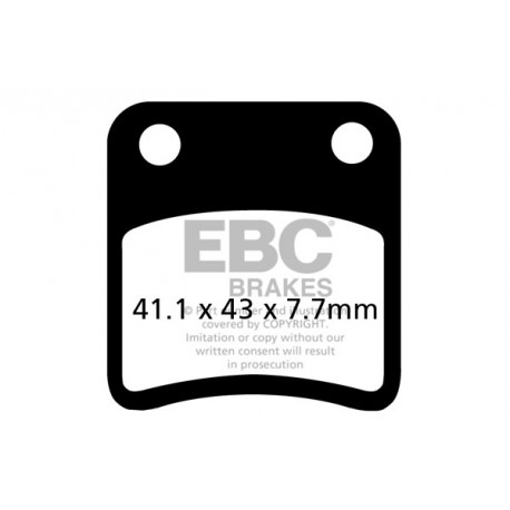 Спирачни дискове EBC Мото EBC Спирачни накладки SFA Scooter Organic SFA257 | race-shop.bg