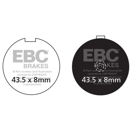 Спирачни дискове EBC Мото EBC Спирачни накладки Organic FA FA056 | race-shop.bg