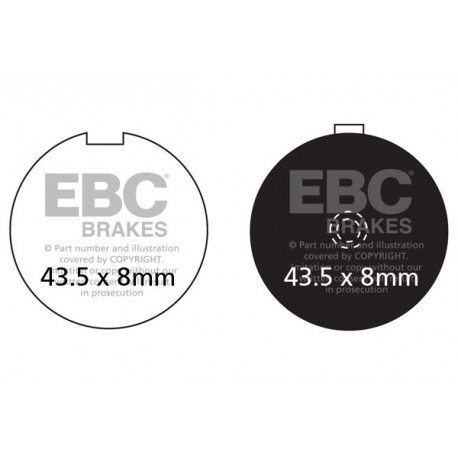 Спирачни дискове EBC Мото EBC Спирачни накладки Organic FA056 | race-shop.bg