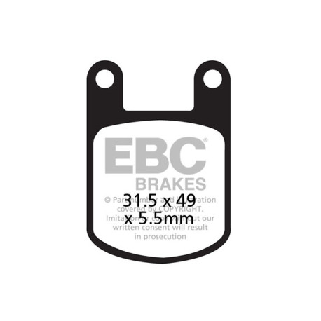 Спирачни дискове EBC Мото EBC Спирачни накладки Organic FA FA050 | race-shop.bg