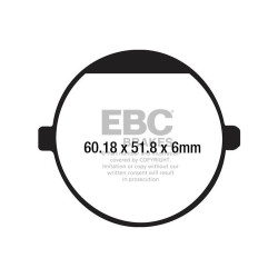 EBC Спирачни накладки Organic FA FA198