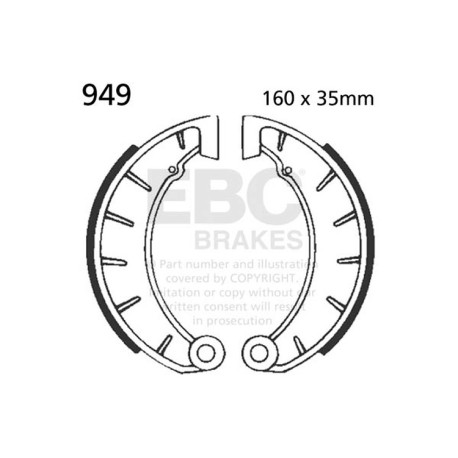 Спирачни дискове EBC Мото EBC Предни спирачни челюсти Plain 949 | race-shop.bg