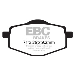 EBC Спирачни накладки Organic FA FA047/2