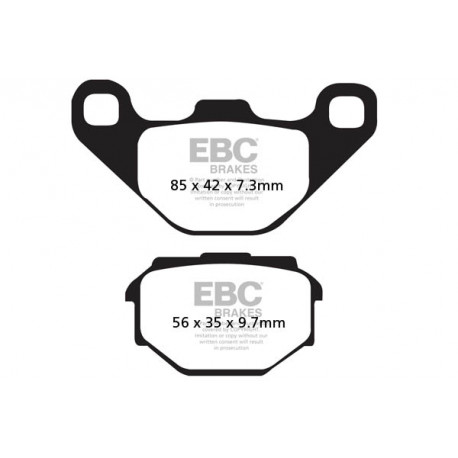 Спирачни дискове EBC Мото EBC Спирачни накладки Organic FA173 | race-shop.bg