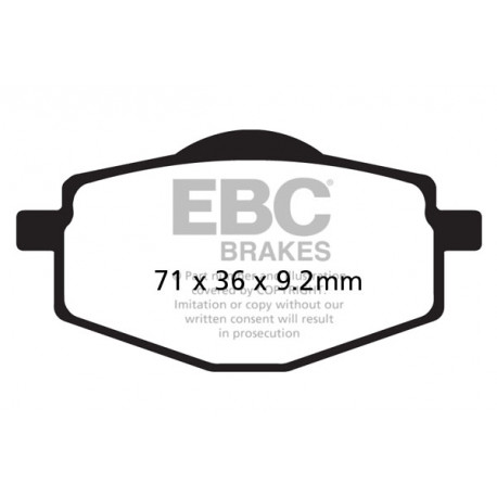 Спирачни дискове EBC Мото EBC Спирачни накладки Organic FA101 | race-shop.bg