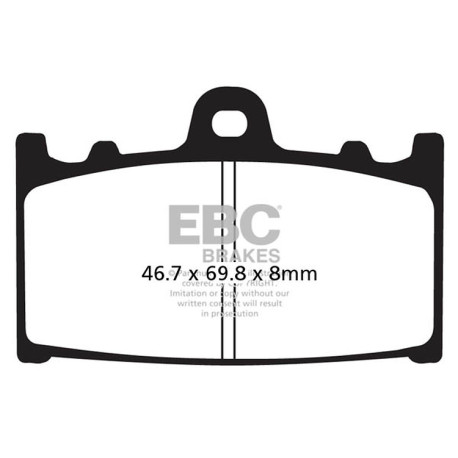 Спирачни дискове EBC Мото EBC Спирачни накладки Organic FA FA433/4 | race-shop.bg