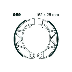 EBC Предни спирачни челюсти Plain 959