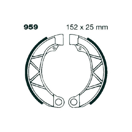 Спирачни дискове EBC Мото EBC Предни спирачни челюсти Plain 959 | race-shop.bg