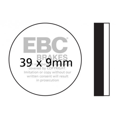 Спирачни дискове EBC Мото EBC Спирачни накладки Organic FA100 | race-shop.bg