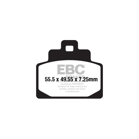 Спирачни дискове EBC Мото EBC Спирачни накладки SFA Scooter Organic SFA681 | race-shop.bg