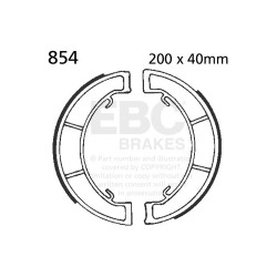 EBC Предни спирачни челюсти Plain 854