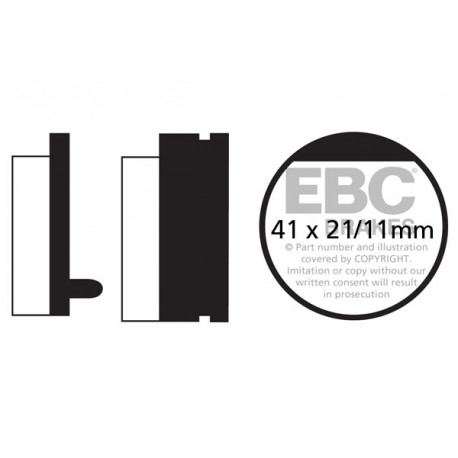 Спирачни дискове EBC Мото EBC Спирачни накладки Organic FA052 | race-shop.bg