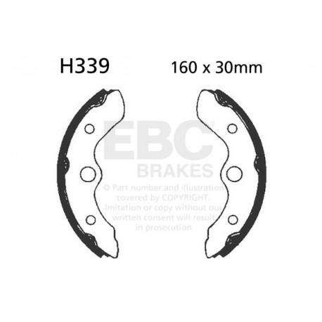 Спирачни дискове EBC Мото EBC Спирачни челюсти Organic H339 | race-shop.bg