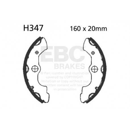Спирачни дискове EBC Мото EBC Спирачни челюсти Organic H347 | race-shop.bg
